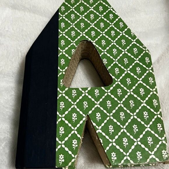 Vintage book in letter A bookend green blue - Picture 7 of 7